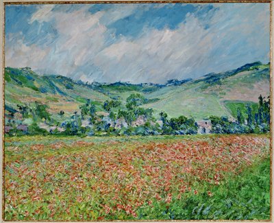 Pole maków (olej na płótnie) autorstwa Claude Monet