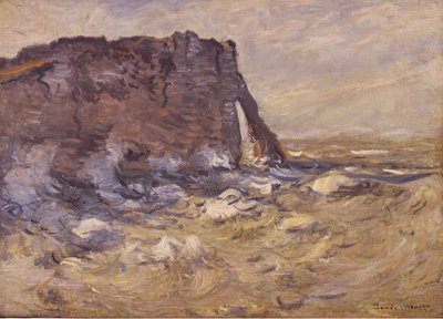 Klif i Porte dAval autorstwa Stormy Weather, 1883. autorstwa Claude Monet