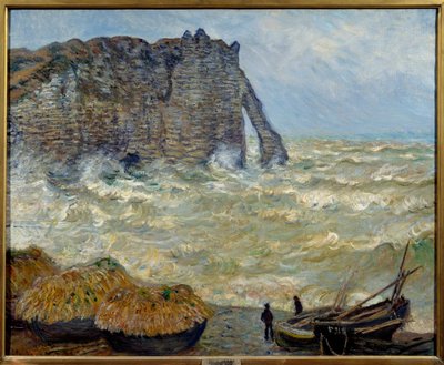 Klif w Etretat autorstwa Claude Monet