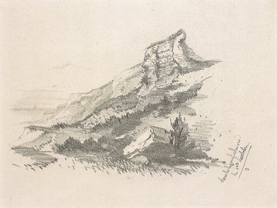 Klif pod adresem Ste, 1857 autorstwa Claude Monet