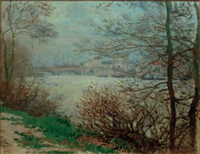 Brzegi Sekwany na wyspie Grande-Jatte autorstwa Claude Monet