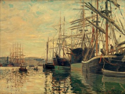 Port Rouen autorstwa Claude Monet
