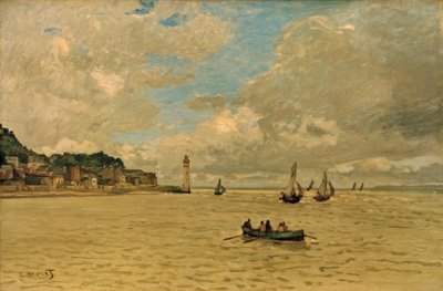 Latarnia morska w Honfleur autorstwa Claude Monet