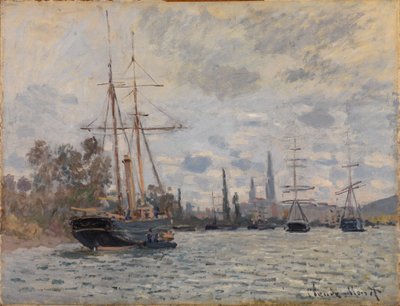 Sekwana w pobliżu Rouen autorstwa Claude Monet