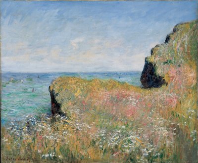 Krawędź klifu, Pourville, 1882 autorstwa Claude Monet