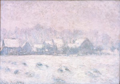 Efekt śniegu w Giverny (Schnee w Giverny) autorstwa Claude Monet