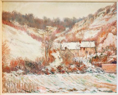 Wpływ śniegu w Falaise (Schneestimmung bei Falaise) autorstwa Claude Monet