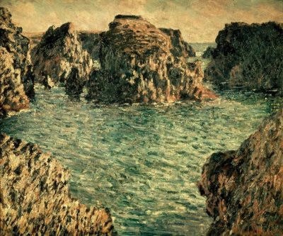 Wejście do Port-Goulphar, Belle-Ile autorstwa Claude Monet
