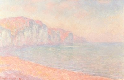 Klify w Pourville, o poranku autorstwa Claude Monet