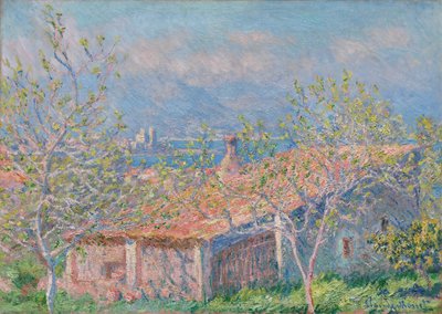 Dom Ogrodnika w Antibes autorstwa Claude Monet