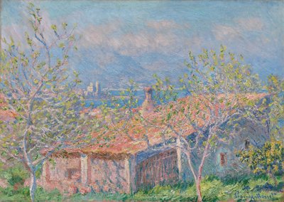 Dom ogrodników w Antibes, 1888 r. autorstwa Claude Monet