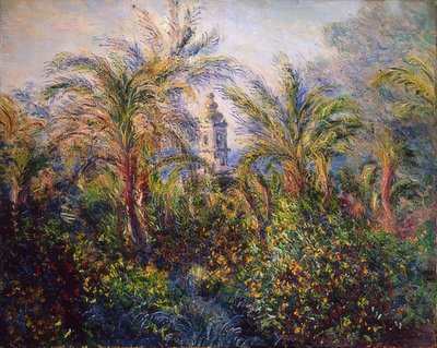 Ogród w Bordighera, Impresja rano. 1884 autorstwa Claude Monet
