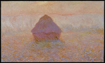 Stóg zboża, słońce we mgle autorstwa Claude Monet