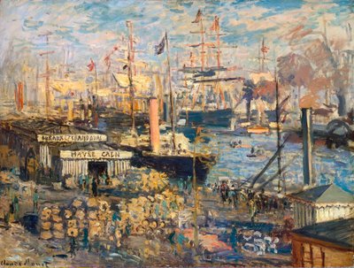 Grand Quay w Hawrze, 1872. autorstwa Claude Monet