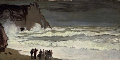 Wzburzone morza w Etretat autorstwa Claude Monet