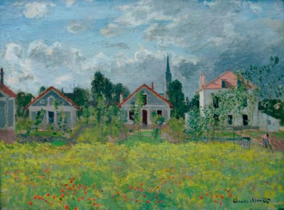 Domy w Argenteuil autorstwa Claude Monet