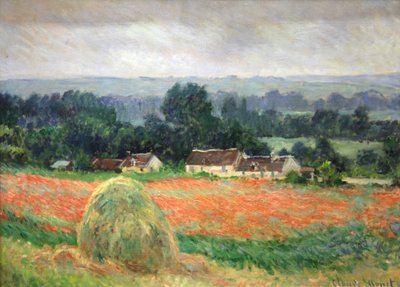 „Stóg siana w Giverny”, 1886 autorstwa Claude Monet