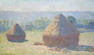 Stóg siana w wieczornym słońcu, 1891 autorstwa Claude Monet