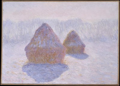 Stogi siana (efekt śniegu i słońca) autorstwa Claude Monet