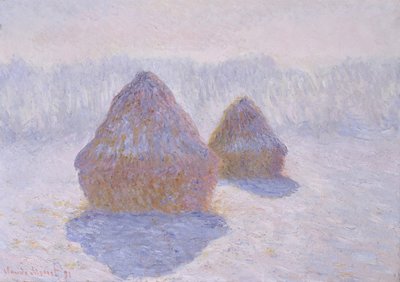 Stogi siana (efekt śniegu i słońca) autorstwa Claude Monet