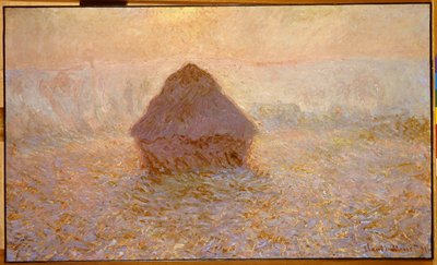 Stogi siana, słońce we mgle autorstwa Claude Monet