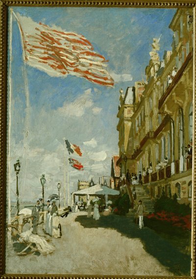 Hotel des Roches Noires (olej na płótnie) autorstwa Claude Monet