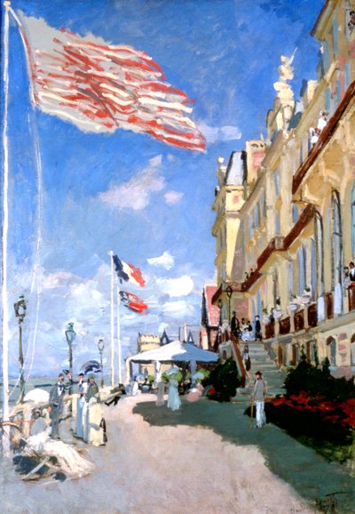 Hotel des Roches Noires, Trouville, 1870 autorstwa Claude Monet