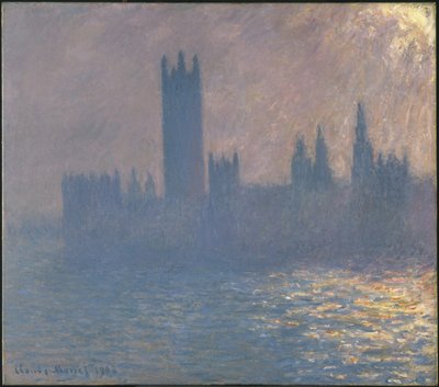 Houses of Parliament, Parlament efektu słonecznego, efekt światła słonecznego, 1903 autorstwa Claude Monet
