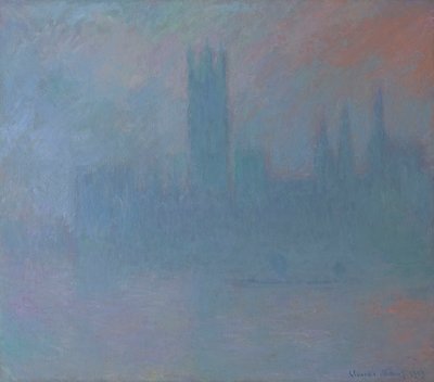 Parlament we mgle 1903 (olej na płótnie) autorstwa Claude Monet