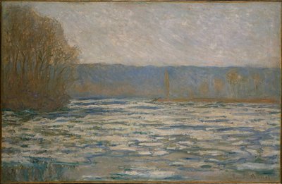 Kruszenie lodu na Sekwanie w pobliżu Bennecourt autorstwa Claude Monet
