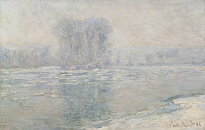 Lód, biały efekt autorstwa Claude Monet
