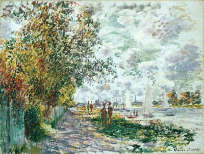 Bank Petit-Gennevilliers, c.1875 autorstwa Claude Monet