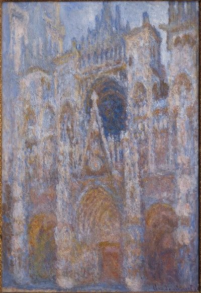 Katedra w Rouen. Brama, poranne słońce. harmonia autorstwa Claude Monet