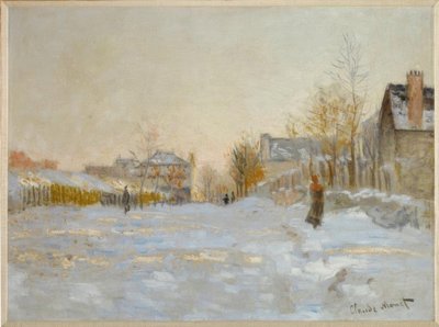 Śnieg w Argenteuil autorstwa Claude Monet