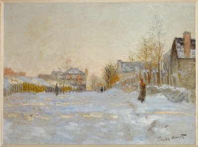 Śnieg w Argenteuil (olej na płótnie) autorstwa Claude Monet