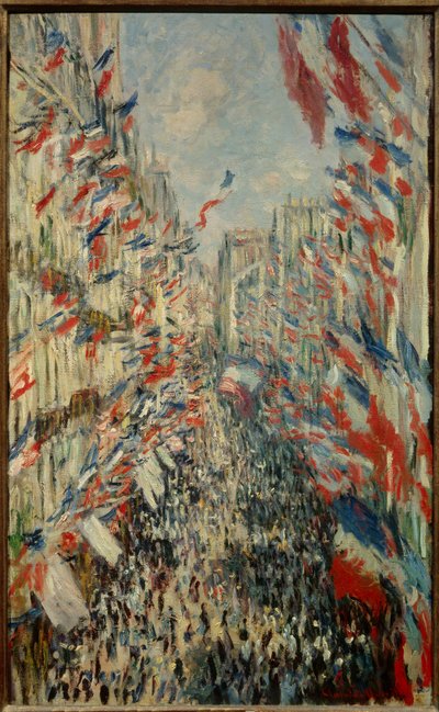 Rue Montorgueil w Paryżu, święto 30 czerwca 1878 r. - Obraz Claude