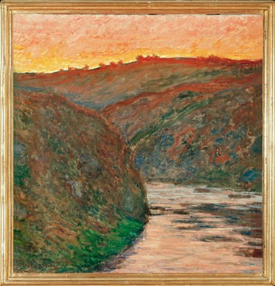 La vallee de la Creuse, soleil couchant (olej na płótnie) autorstwa Claude Monet