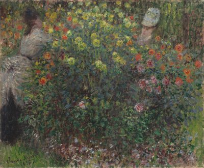Panie w kwiatach autorstwa Claude Monet