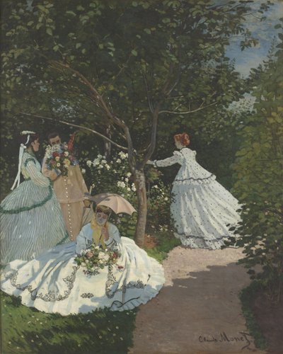 Panie w ogrodzie autorstwa Claude Monet