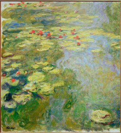 Staw lilii wodnych (część lewa) autorstwa Claude Monet