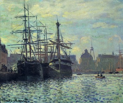 Le Bassin du Commerce, Hawr autorstwa Claude Monet