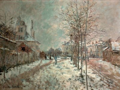 Boulevard de Pontoise w Argenteuil, śnieg autorstwa Claude Monet