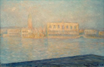 Pałac Książęcy widziany z Saint-Georges Majeur autorstwa Claude Monet