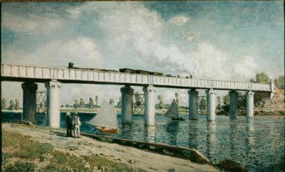 Most kolejowy w Argenteuil autorstwa Claude Monet