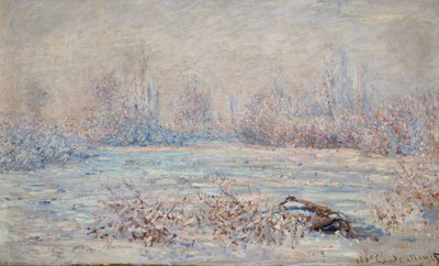 Le givre pres de Vetheuil (obraz na płótnie) autorstwa Claude Monet