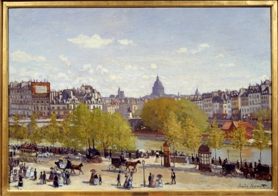 Quai du Louvre w Paryżu w 1867 r. Obraz Claude