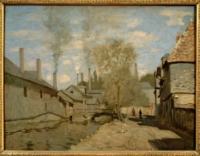 Le ruisseau de Robec a Rouen ... (olej na płótnie) autorstwa Claude Monet