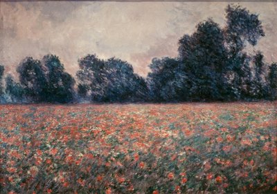 Maki w Giverny autorstwa Claude Monet