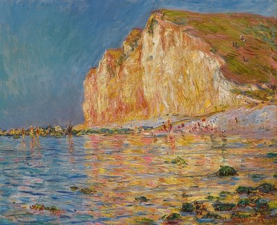 Les Petites-Dalles bei Ebbe. 1884 autorstwa Claude Monet