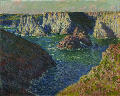 Skały Belle-Ile Skały w Belle-Ile, 1886. autorstwa Claude Monet